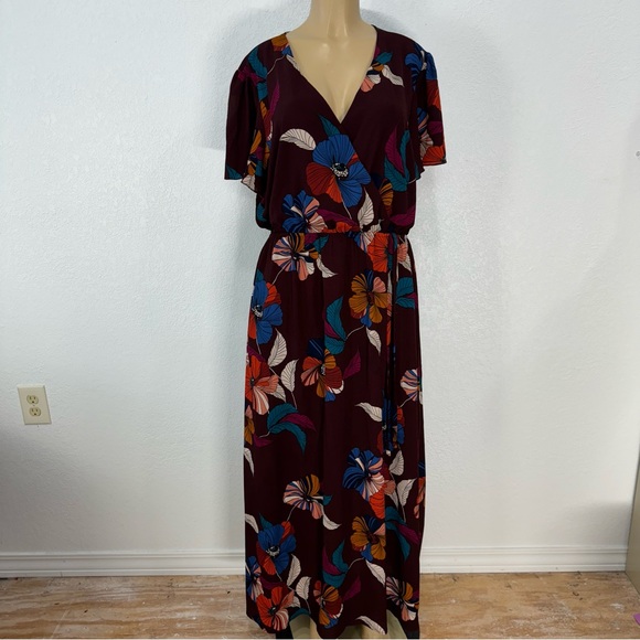 Maurice’s Missy modest wrap dresses multicolor maxi dress size XXL - Picture 16 of 16